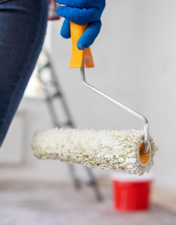 Travaux d'entretien de logement locatif, travaux de peinture